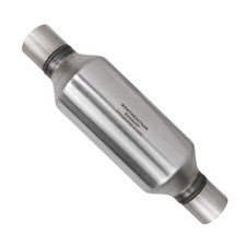 2.5 Id Od 20 Long Stainless Steel Chamber Round Performance Mufflers 2.5 Id Od 20 Long Stainless Steel Chamber Round Performance Mufflers