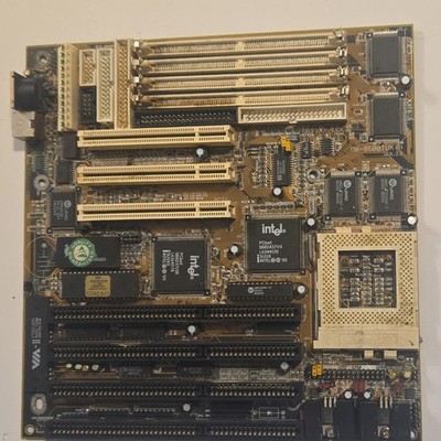 Vintage VIA-II VIA-850TX/1A Socket 7 Intel 430VX ISA PCI Motherboard Untested