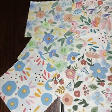 B- 42Pcs Pink Charm Packs for Quilting, 100 Cotton Fabric Squares 5 x 5Inch