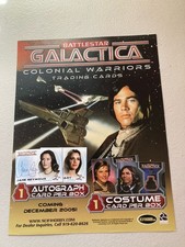 Battlestar Galactia Colonial Warriors Sell Sheet 8 1/2 X 11 Mini Poster