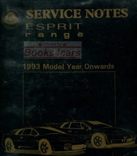 ESPRIT MANUAL LOTUS SERVICE REPAIR SHOP TURBO BOOK