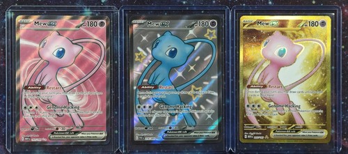 2023-24 Pokemon Shiny MEW EX Paldean Fates + MEW EX 151 Ultra Rare, Hyper Rare