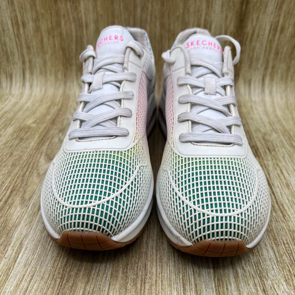 Zapatos Skechers Street Uno llamativos para mujer talla 10 arco iris degradados 155131 Foto 2 de 4