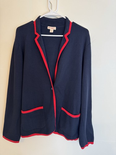 Cardigan Femme Casual Corner Taille XL - Laine Mélangée à Paillettes, Bleu, Occasion Très Bon état