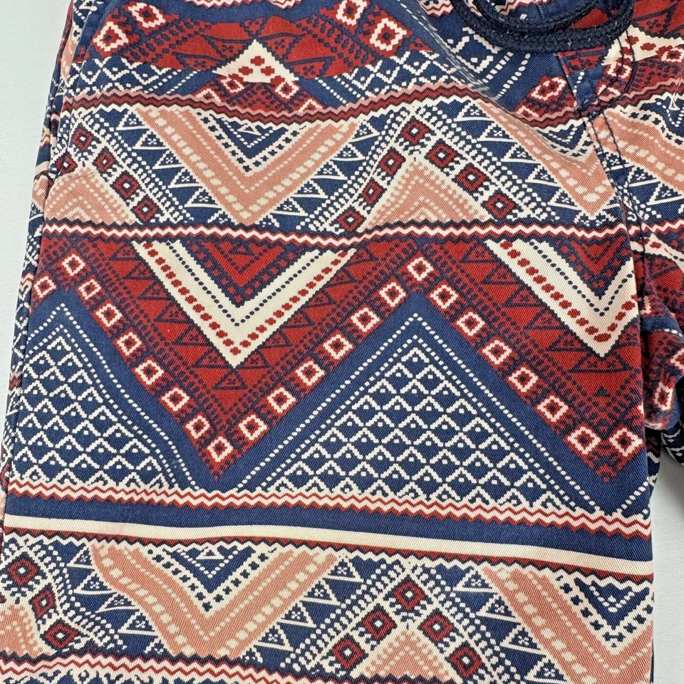 21 Pantalones Cortos Para Hombre An American Brand Talla 32 - Ropa de Calle Colorida Estampado Azteca Foto 3 de 4