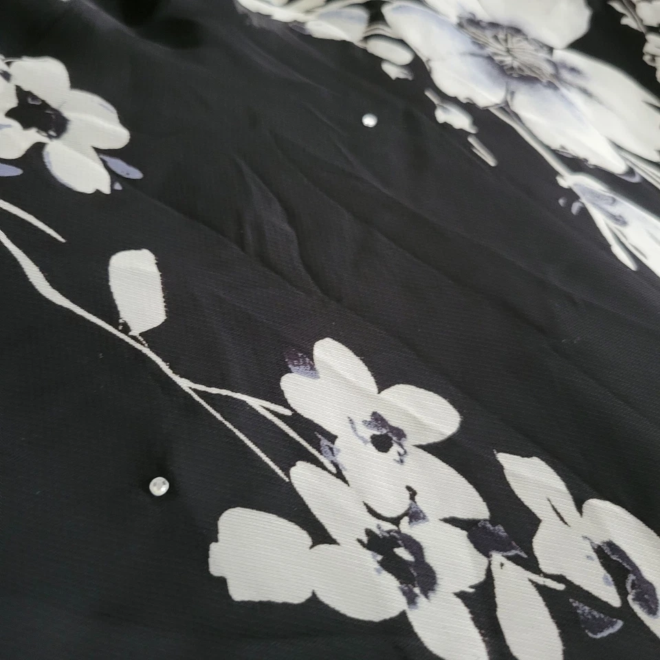 Vestido Betsey & Adam Y2K años 90 caprichoso para mujer 6 estrás oscuro romántico floral Foto 2 de 4