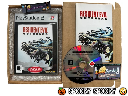 Resident Evil Outbreak PS2 Platinum - UK PAL GC CIB - High Quality Packing