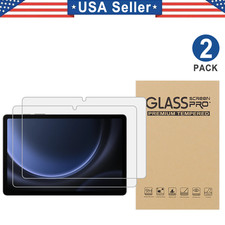 2PK Tempered Glass Screen Protector For Samsung Galaxy Tab S9 FE A9 Active 5