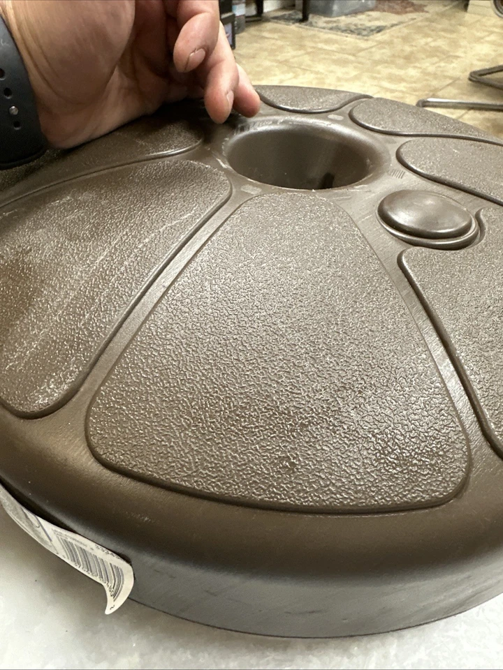 ADAMS PARAGUAS BASE SOPORTE REDONDO MARRÓN 333436 MARRÓN TIERRA HECHO EN EE. UU. NUEVO Foto 4 de 4