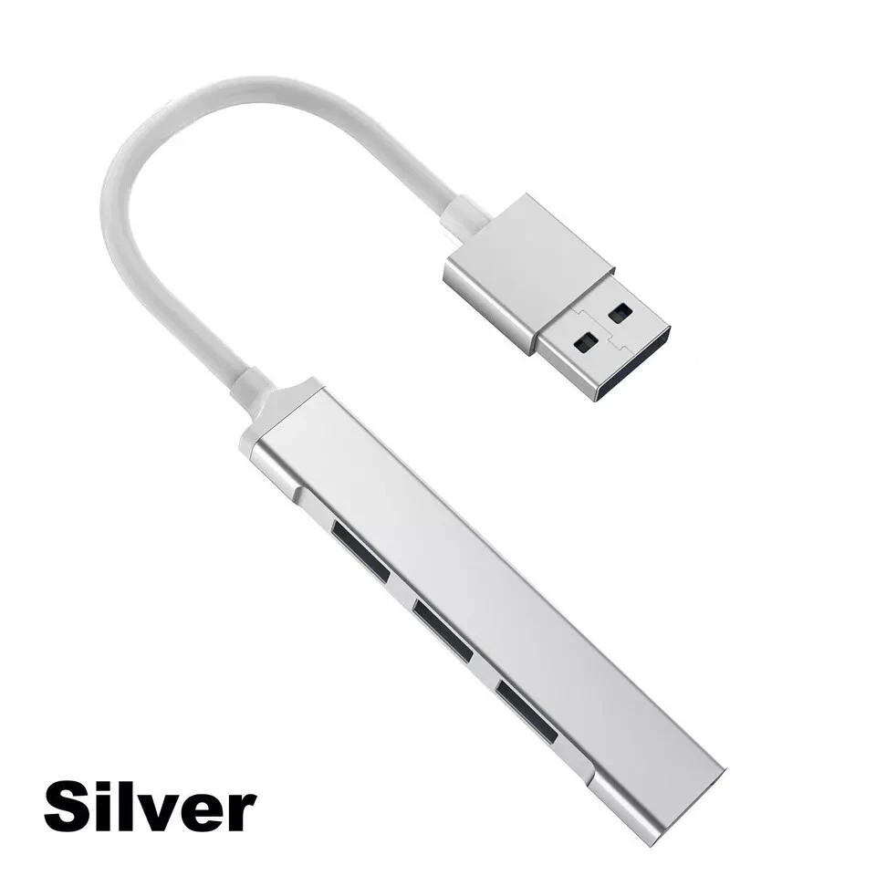 USB 3.0 Hub 4-Port USB Hub USB Splitter USB Expander for Laptops Flash Drive HDD