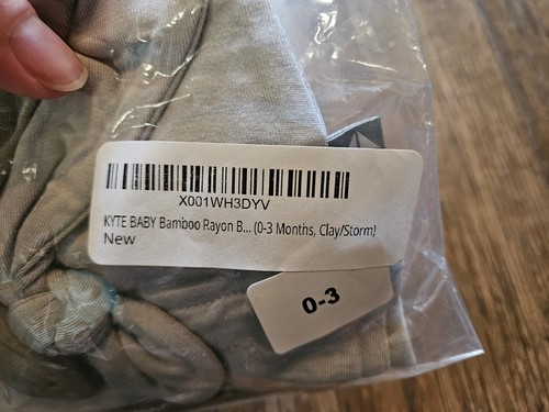 Kyte Baby Grey Bamboo 0-3 months baby hat Clay Storm Color Gray New In Packaging - Picture 2 of 5