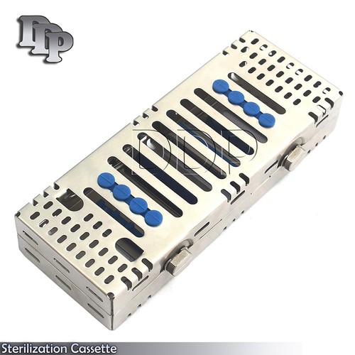 Dental 8 Pcs Double Tray Sterilization Cassette Turn Lock ST-004 - Picture 3 of 4
