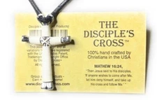 Disciples Cross 3.5 (1 Cross Necklace) Christian, Catholic, Gifts, Giveaways
