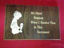 1st Communion Plaque Gift Girl