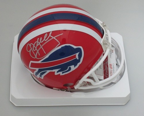 Jim Kelly Autographed Signed Bills Hall Of Famer Mini Helmet Auto - 5 X Pro Bowler - JSA 