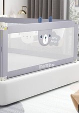 NEW ONE Orail Bed Rail For Toddlers Extra Large 60x30 Bed Rail With Bear Face.