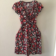 VTG VOLUME ONE, Retro Woman’s Floral Dress, Flutter Sleeves, Multi Color, M.
