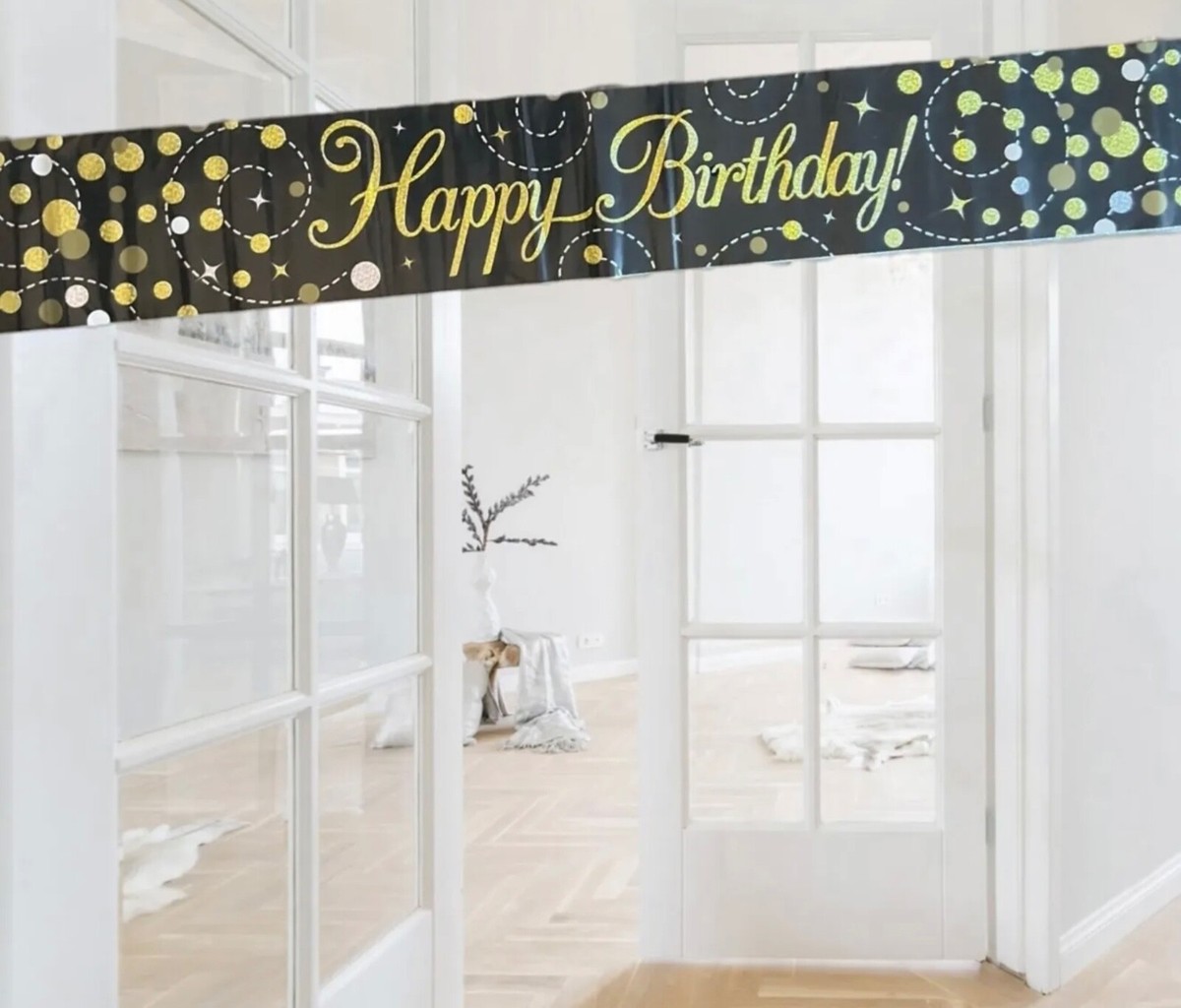 Centrotavola Compleanno 70 Anni - 9 Pezzi A Nido D'Ape Con Coriandoli, Oro E Nero - Foto 9