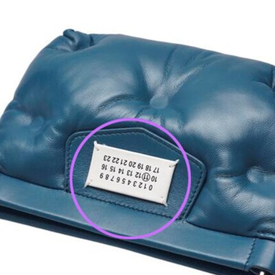 ハンドバッグ MAISON MARGIELA  Handbags Women Leather Blue/Octane Maison Margiela Blue Green Leather Glam Slam Chain Mini