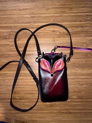 Fox Shaped Phone Purse made out of real leather