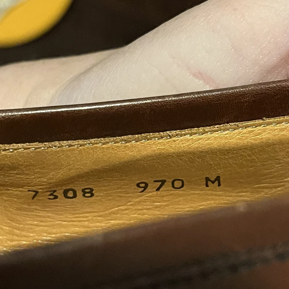 Mocasines Botticelli Para Hombre Talla 8.5 Vintage Marrón Con Hebilla Hechos De Lagarto Genuino Foto 4 de 4