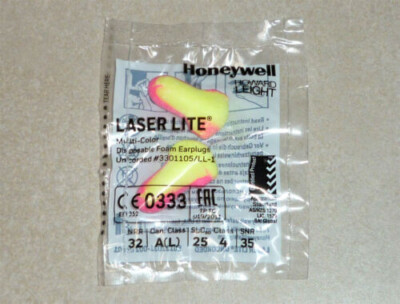 100St. Gehörschutz Ohrstöpsel Honeywell Laser Lite paarweise verpackt