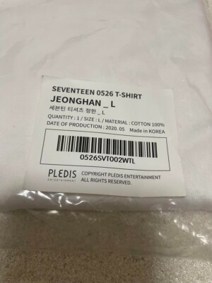 SEVENTEEN 0526 Debut 5th Anniversary T shirt Postcard L size