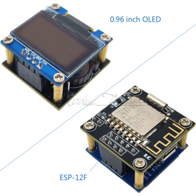 ESP8266 WiFi Clock Module 0.96 inch OLED Display Weather Forecast ESP-12F RTC