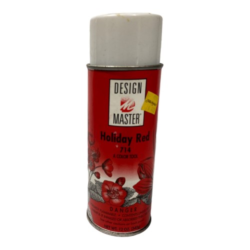 Design Master Spray Paint 12 Ounce Can Preowned Holiday Red 714