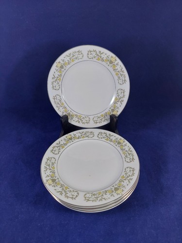 VINTAGE STERLING FINE CHINA FLORENTINE JAPAN. 4 BREAD & BUTTER PLATES BEAUTIFUL. - Picture 2 of 7