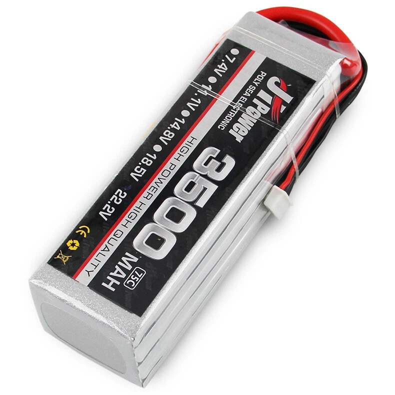 JHPOWER 3500mAh 14.8V 75C 4S Battery Rechargeable for Model Airplane/Car/Boat - Image 3 of 4