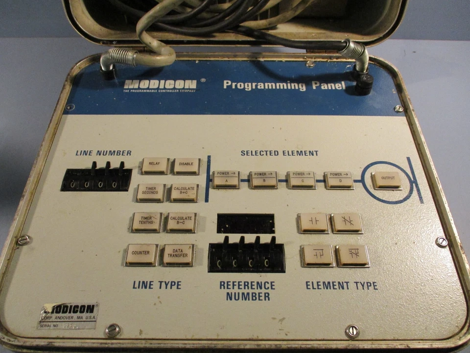 Panel Programador Modicon P112 17 Pulsador 115 VAC Panel de Programación Foto 4 de 4