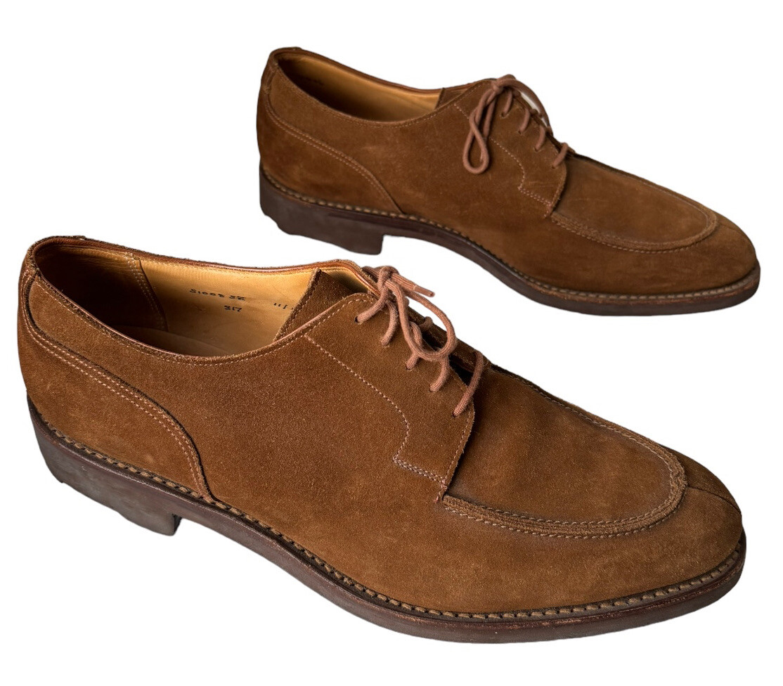 Dunhill Shoes Poulsen Skone and Co Mens size 11 Suede Derby  display picture 1