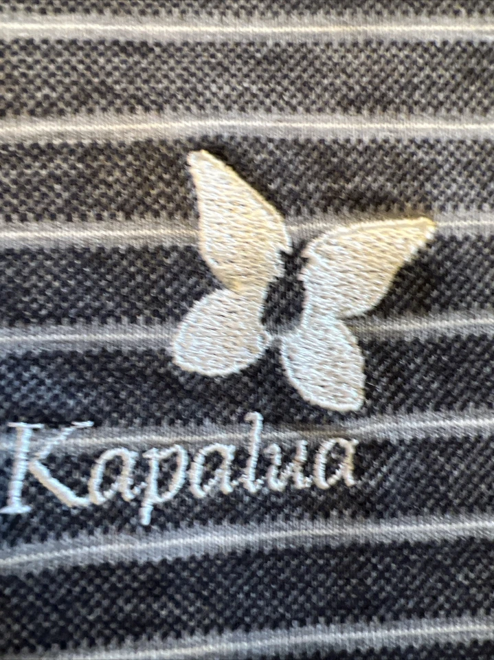 Polo de golf Jack Nicklaus’ Kapalua Country Club grande a rayas de Maui vintage Foto 3 de 4