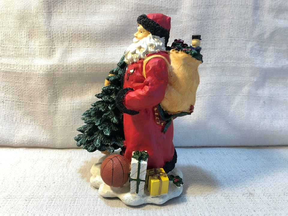 3 Chicago Bulls Basketball Memory Company NBA Santa Ornament relógio flutuante masculino - Imagem 4 de 4