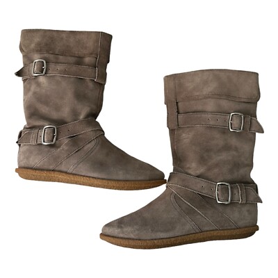 Bally Suede Boots Women s Size 40 25.5cm Avant Garde Designer