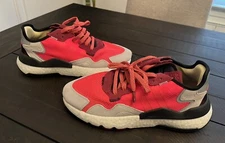 adidas Nite Jogger Shock Red Sneakers Shoes EE5883 US Men’s 8.5/UK 8