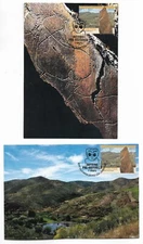 Portugal 2018 Prehistoric Foz Coa Rock engravings Archeology 2 maxicard