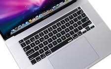 Black Silicone Keyboard Cover Skin for 2019 New MacBook Pro 16 Spanish Language