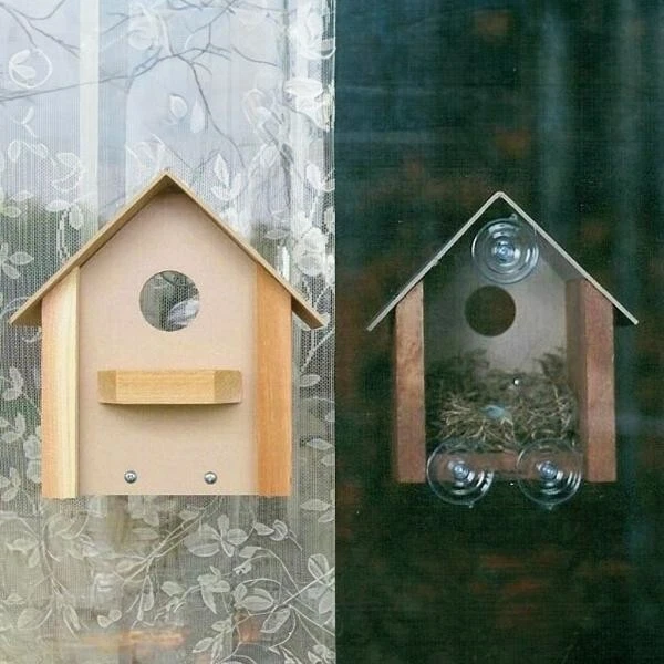 Songbird Essentials SE564 VENTANA CASA DE PÁJAROS, ¡Mira pájaros en tu ventana!     /dm Foto 2 de 2