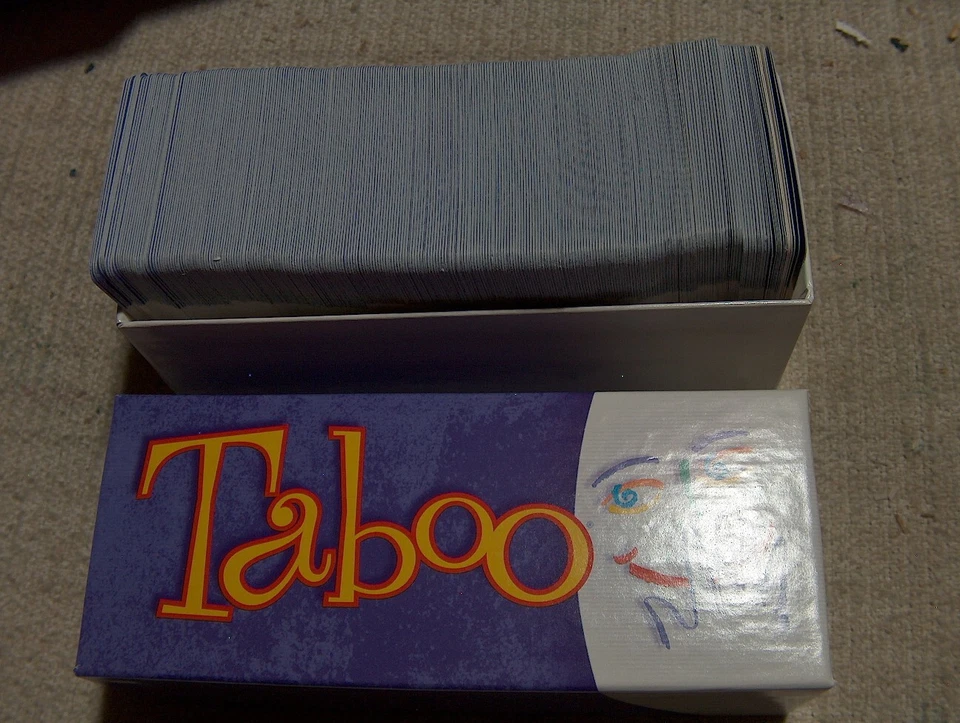 Replacement Full Set of Cards For  2000 TABOO Game Pieces Parts - Image 2 of 2