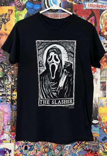 Scream Ghost Face Lives Tarot Card The Slasher Horror Movie T-Shirt - 第 1/4 張圖片