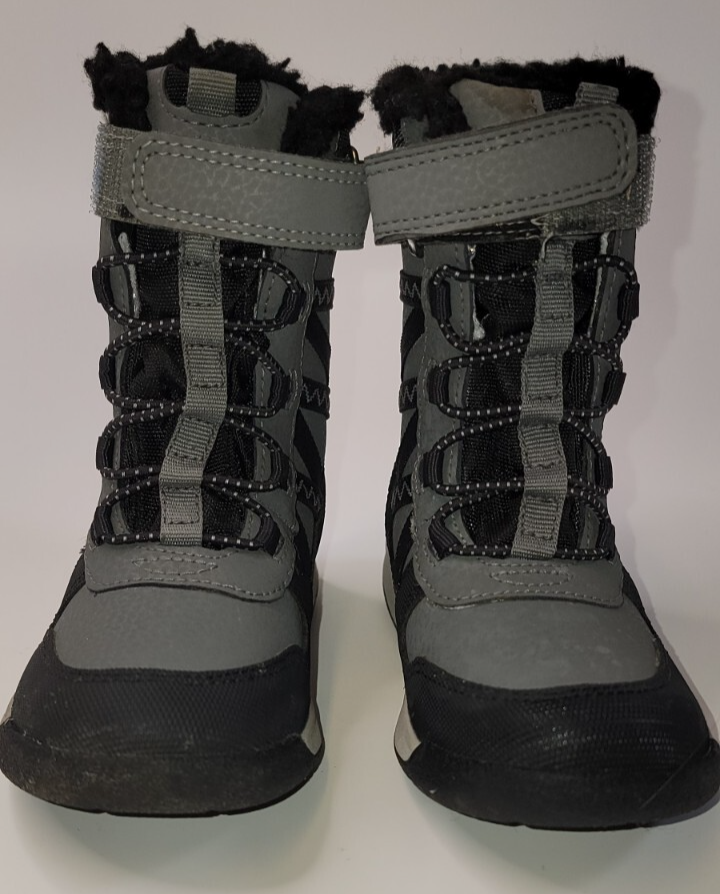 MERRELL STIVALI DA NEVE MERREL neri SNOW CRUSH IMPERMEABILI isolati bambino RAGAZZI taglia 8M nuovi con scatola