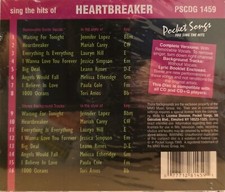1459 HEARTBREAKER POCKET SONGS KARAOKE CDG LOT MI