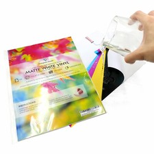 A4 VINYL White Matt Waterproof Self Adhesive INKJET LASER Print Modeling Sticker