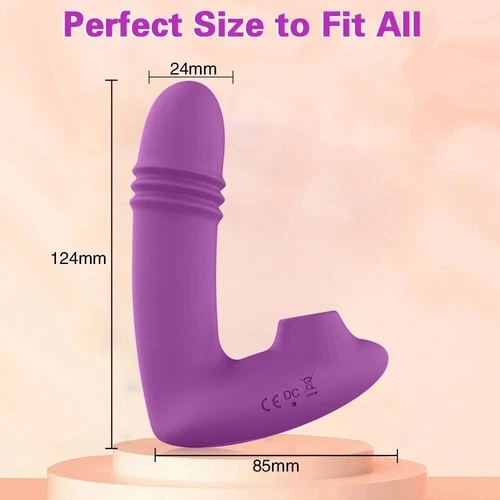 Wearable Thrusting Vibrator Clit Sucking Dildo G-Spot Massager Sex Toy for Women - Picture 6 of 11