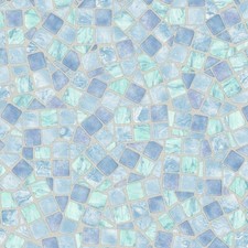 SAMPLE 15cm x 15cm Mosaic Blue Grey Tile Sticky Back Plastic Self Adhesive Vinyl
