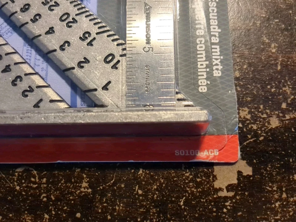 Speed Square Layout Tool with Blue Book and Combination Square Swanson S0100-ACB - Image 3 of 3