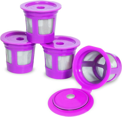 4 Pack Reusable Perfect Pod K-Cup Coffee Filters   Refillable Mesh Strainer Pods