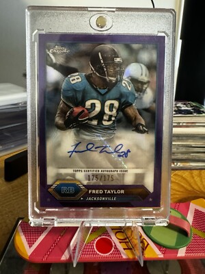 2023 Topps Composite Topps Chrome Purple Fred Taylor Auto 175/175 Bookend